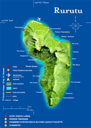 rurutu map